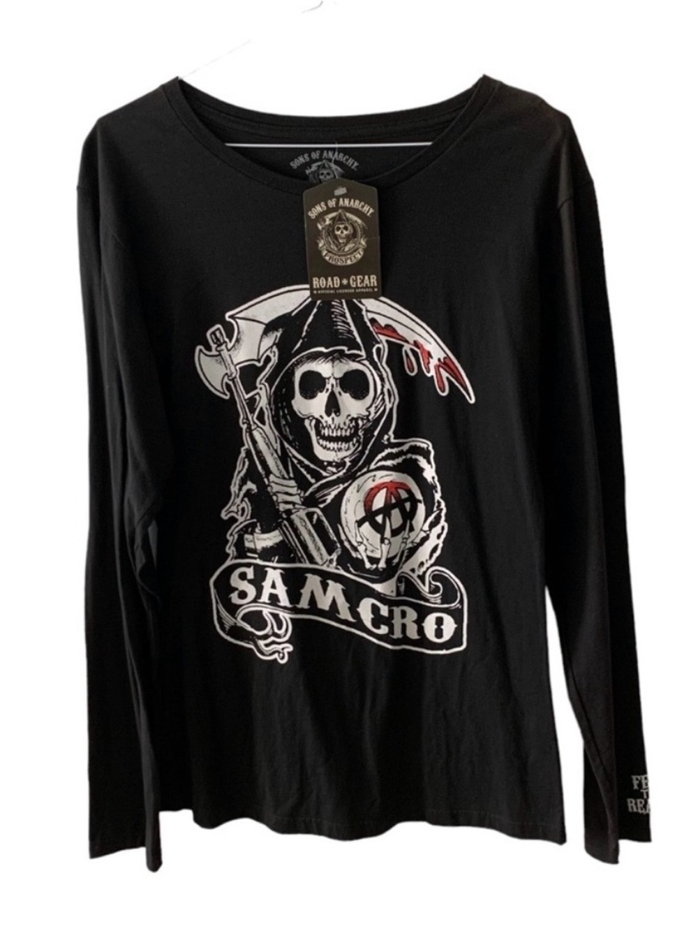 Sons of Anarchy Women’s Long Sleeve Graphic T Shirt Size XL, XXL, 2XL